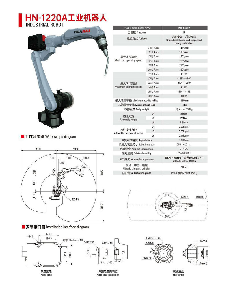 HN-1220A工業(yè)機(jī)器人